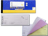 1InTheOffice Money and Rent Receipt, 2-3/4 x 7-5/8 Inches, 2-Parts, Carbonless, White/Canary, 30 Sets per Book (2 Books)