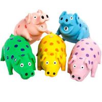 Multipet 9" Latex Polka Dot Goblet Pig Dog Toy (Assorted)