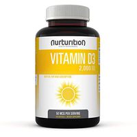 NURTURITION Vitamin D 2000-250 Highly Bioavailable Softgels with 50mcg (2000 IU) D3 - May Help to Improve Your Mood - Formulated to Support Your Bone and Immune Health