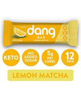 Dang Keto Bar | Lemon Matcha | 12 Pack | Keto Certified, Vegan, Low Carb, Low Sugar, Plant Based, Non GMO, Gluten Free Snacks | 5g Net Carbs, 9g Protein, No Added Sugars
