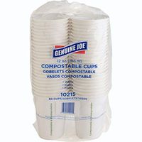 Genuine Joe GJO10215 Joe Eco-Friendly Paper Cup, 12 oz, White