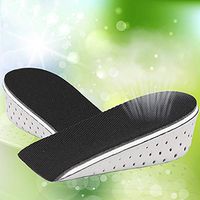 Unisex Height Hight Increase Shoe InsolesMen's Women's Fashion Comfortable Breathable Height Increase Eva Insoles Shoe Pads - M