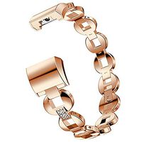Sunfayzz Compatible with Fitbit Charge 2 Bands, Stainless Steel, Metal Replacement Bling Strap Compatible Fitbit Charge 2 Smart Fitness Watch