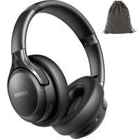 BERIBES Bluetooth Headphones Over Ear, 65H Playtime and 3 EQ Music Modes Wireless Headphones with Microphone, HiFi Stereo Foldable Lightweight Headset, Deep Bass for Home Office Cellphone PC TV