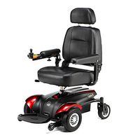 Merits Health Products - Vision CF - Front Wheel Drive Power Chair Electric Wheelchair - 18"W x 16"D - Red