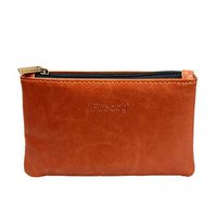 Firedog(TM) Tobacco Pouch Bag Pipe Case Rolling Handmade Storage Carrying Travel Vintage Holder Cigarette Smoking Tobacco Pouch Leather Zipper Brown Regular Size