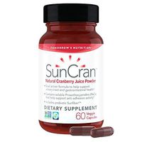 Tomorrow's Nutrition, SunCran, Organic Natural Cranberry Juice Powder for Urinary Tract and Gut Health, Vegan, Gluten Free, 60 Capsules (30 Servings)