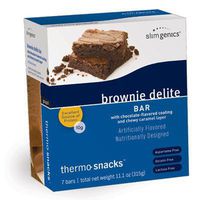 SlimGenics Thermo-Snacks ® |10g Protein - Alleviate Cravings, Increase Energy and Mental Focus, Enhance Weight Loss Results - Kosher Certified, 150 Calories - 7 Bars | Brownie Delight