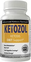Ketozol Weight Loss Pills Natural BHB Ketogenic Capsules New True Slim 800 MG GO BHB Salts Formula