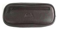 Pipe Tobacco Leather Pouch Combo - Authentic Full Grade Leather - Brown