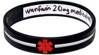 Black Cross - Reversible Write On Medical Bracelet-XXL