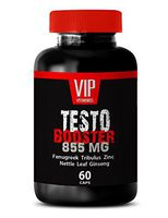New Testosterone Booster for Men - TESTOBOOSTER 855 with Fenugreek, L-Citrulline, Zinc, Tribulus Terrestris, Nettle Leaf, Ginseng and Vitamin D (1 Bottle 60 Capsules)