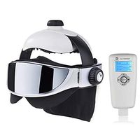 2-in-1 Eye Massager, Head Massager Relieves Stress, Promotes Sleep Music Massage, Automatic Helmet Head Massager