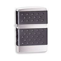 Zippo Zip Guard-Black Brushed Chrome Lighter