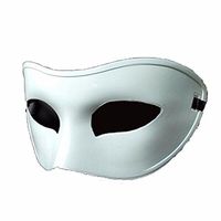Mardi Gras Party Masquerade Mask,Black and White Half face mask Male and Female Retro Ball mask White Prom Masks