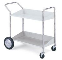 Charnstrom Two Shelf Mobile Bin Cart (B176)