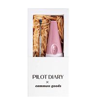 Pilot Diary X Common Goods Tobacco Pipe Original Designer Handmade Smoking Pipe with Cleaning Tool 3.2" Purple&Pink