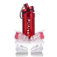 PUAroom high Fidelity earplugs with Carrying Case,Noise Cancelling Ear Plugs for Musicians Snoring Concerts Travel Sport Drummers Home Improvement DJ(Red)