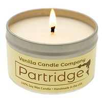 Partridge 6oz Candle, Vanilla Soy Wax, Strong Scented, Premium Fragrance (Partridge)