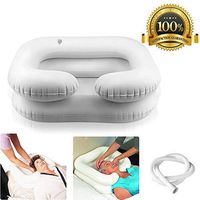RAYTOO Inflatable Hair Washing Tray, Hair Wash Basin Shampoo Sink Shampoo Bowl Neck Rest. Inflatable Shampoo Basin for Elderly, Disabled and Pregnant Woman