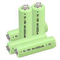 Windmax 5 x NiMH 1.2v AA 1800 mAh Electric Shaver Rechargeable Battery With Solder Tabs