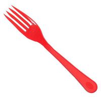 Candy Apple Red Plastic Forks 24 Count