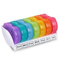 Weekly Pill Organizer 2 Times a Day, 7-Day Pill Organizer/Pill Cases AM PM for Vitamin Fish Oil Supplement