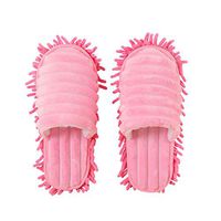 FEATHERHEAD LIUguoo Unisex Washable Dust Mop Slippers Shoes Microfiber Cleaning House Mop Slippers Multifultional Floor Cleaning Shoes Cover for House Kitchen Office