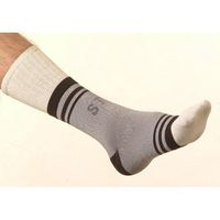 SafeTGard Multi-Compression Support Elastic Ankle (Black/Grey, Medium)