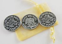 Set of 3 Saint Michael Pocket Tokens with Organza Bag