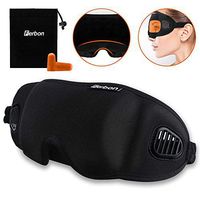 Sleep Mask for Women & Men, 3D Comfort Ultra Soft Premium Eye Mask for Sleeping, Block Out Light 100% Eye Shade Cover, Unique Ventilation Hole Design Travel/Naps/Yoga/Plane/Night