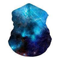 FISSUPER Galaxy Space Multifunction Seamless Half Face Mask Breathable Dustproof Windproof UV Shield Outdoor Headband Scarf