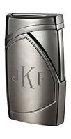 Personalized Shark Satin Gunmetal Single Torch Flame Cigar Lighter Free Monogramming