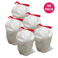Think Crucial Durable Garbage Bags Fit Simplehuman« Size R, 10L / 2.6 Gallon (50)