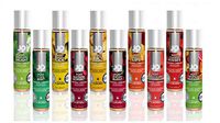 System Jo H2O Flavored Lubricant Collection - 10 Fruity Flavors - Strawberry, Watermelon, Peach, Cherry, Pineapple, Raspberry, Banana, Green Apple, Tropical, Mint - 1 oz Bottle of Each Flavor