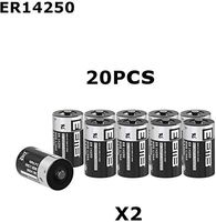 EEMB 1/2 AA 3.6 V Lithium Battery ER14250 1200 mAh High Capacity Li-SOCl2 3.6Volt Lithium Thionyl Chloride Batteries Non Rechargeable UL Certified