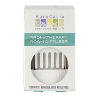 Aura Cacia Aromatherapy Room Diffuser | 1 Diffuser | 5 Refill Pads