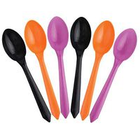 Frozen Dessert Supplies Spooky Halloween Ice Cream Spoons, 5.75 inch Dessert Party Spoons - Medium-weight, Great Quality, Fast Shipping! 100 Count