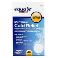Equate Cold Relief Original Flavor Effervescent Tablets, 48ct