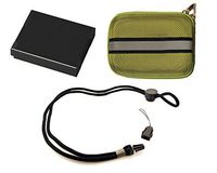 Stuff I Need Package for Panasonic Lumix DMC-ZS50K Digital Camera - Includes: DMW-BCM13 High Capacity Replacement Battery + Deluxe Medium Hard Shell Padded Case + Neck Strap