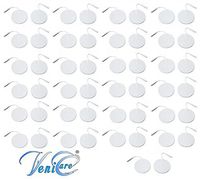 VeniCare 2" Rounded TENS Unit Electrodes 50 Pack TENS Unit Electrode Pads for TENS Massage EMS Palm Echo