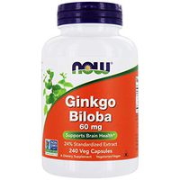 NOW Foods - Ginkgo Biloba 60 mg. - 240 Vegetarian Capsules