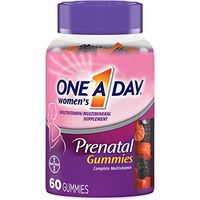 One A Day Women’s Prenatal Multivitamin Gummies including Vitamin A, Vitamin C, Vitamin D, B6, B12, Folic Acid & more, 60 Count, Supplement for Before and During Pregnancy