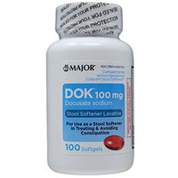 Docusate Sodium STOOL SOFTENER DOCQLACE - 100 Softgels