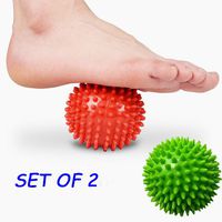 We pay your sales tax Set of 2 Spiky Deep Tissue Massage Ball - Plantar Fasciitis Broken Ankle Foot Break up Scar Tissue Tight Sore Muscle Knot Neck Shoulder All Body Relieve