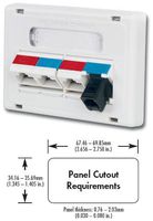 MX-MFP-01 - Siemon Modular Furniture Adapter, Black, Pack of 3