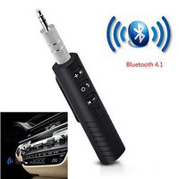 Bluetooth Receiver, ROFAKU Bluetooth Adapter Wireless Aux Receiver 4.1 Bluetooth Hands-Free Car Kit Bluetooth Transmitter with Clips Design 3.5mm Stereo Output for Home Audio/Car Stereo System