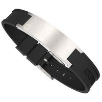 Golfers Energy Plus Magnetic Bracelet Satin Steel