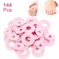 Patelai 144 Pieces Callus Pads, Soft Foam Callus Cushions Toe Pads, Toe and Foot Protectors and Thick Corn Cushions Toe Pads and Waterproof, Rubbing on Shoes, Reduce Foot and Heel Pain