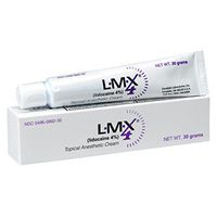 LMX4 Lidocaine Pain Relief Cream, 30g Tube – Topical, Fast Acting, Long Lasting use for Cuts, Scraps, Sunburn, Bites